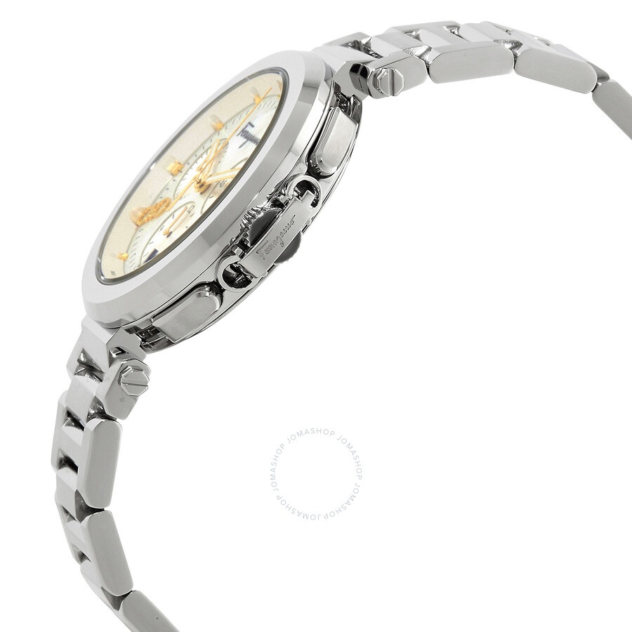 Ferragamo Legacy Chronograph Quartz White Mother of Pearl Dial Ladies Watch SFMW00222 - 2