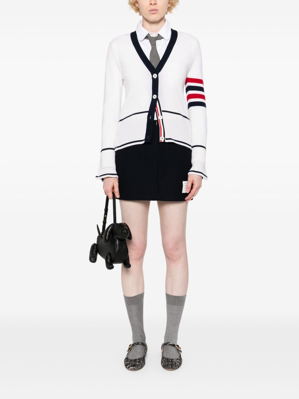 logo-patch mini skirt - 2