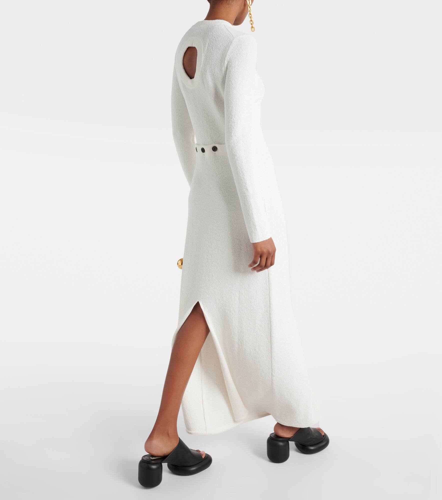 Lara cutout bouclé maxi dress - 3