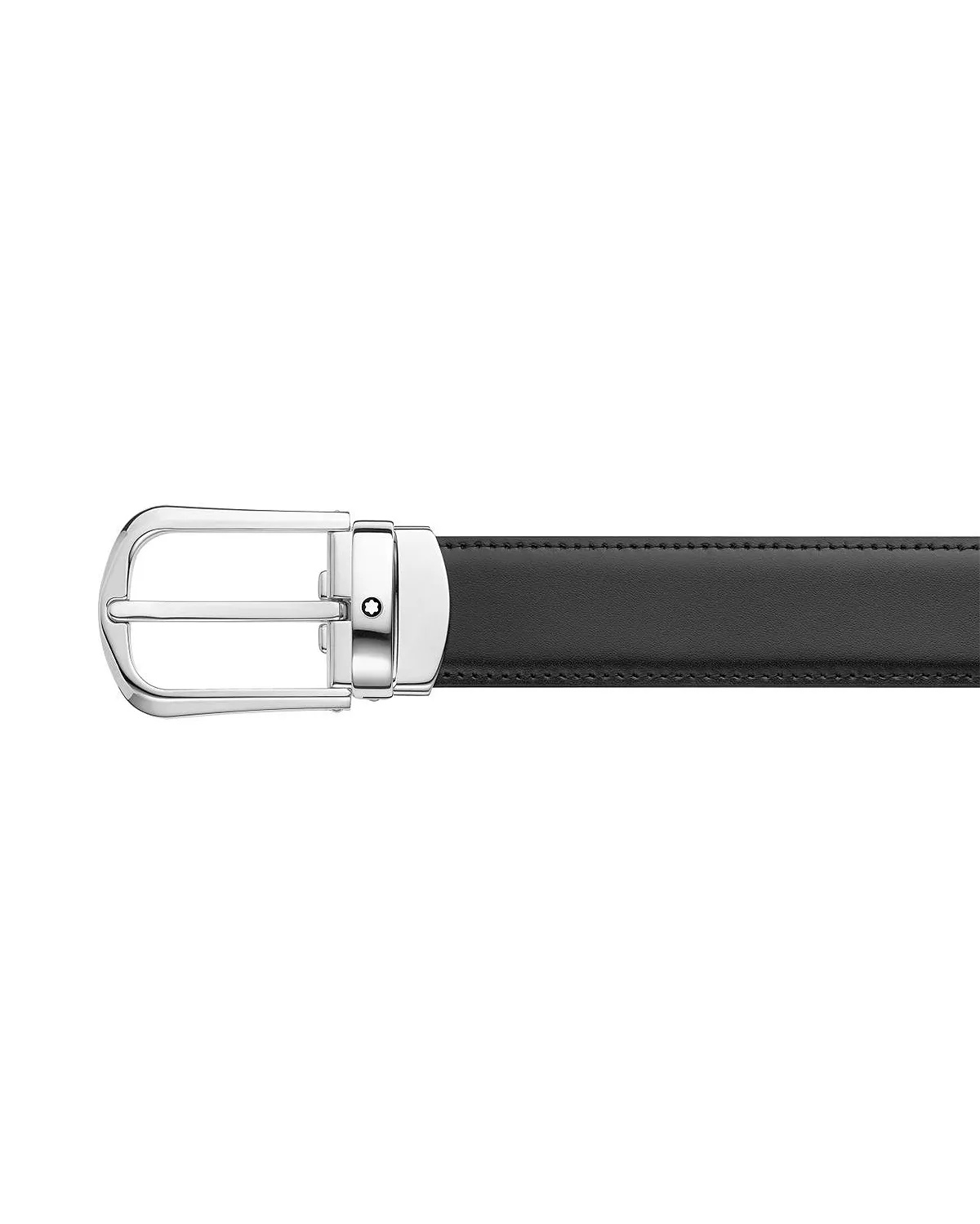 Men's Horseshoe Stainless Steel Reversible Leather Belt - 4