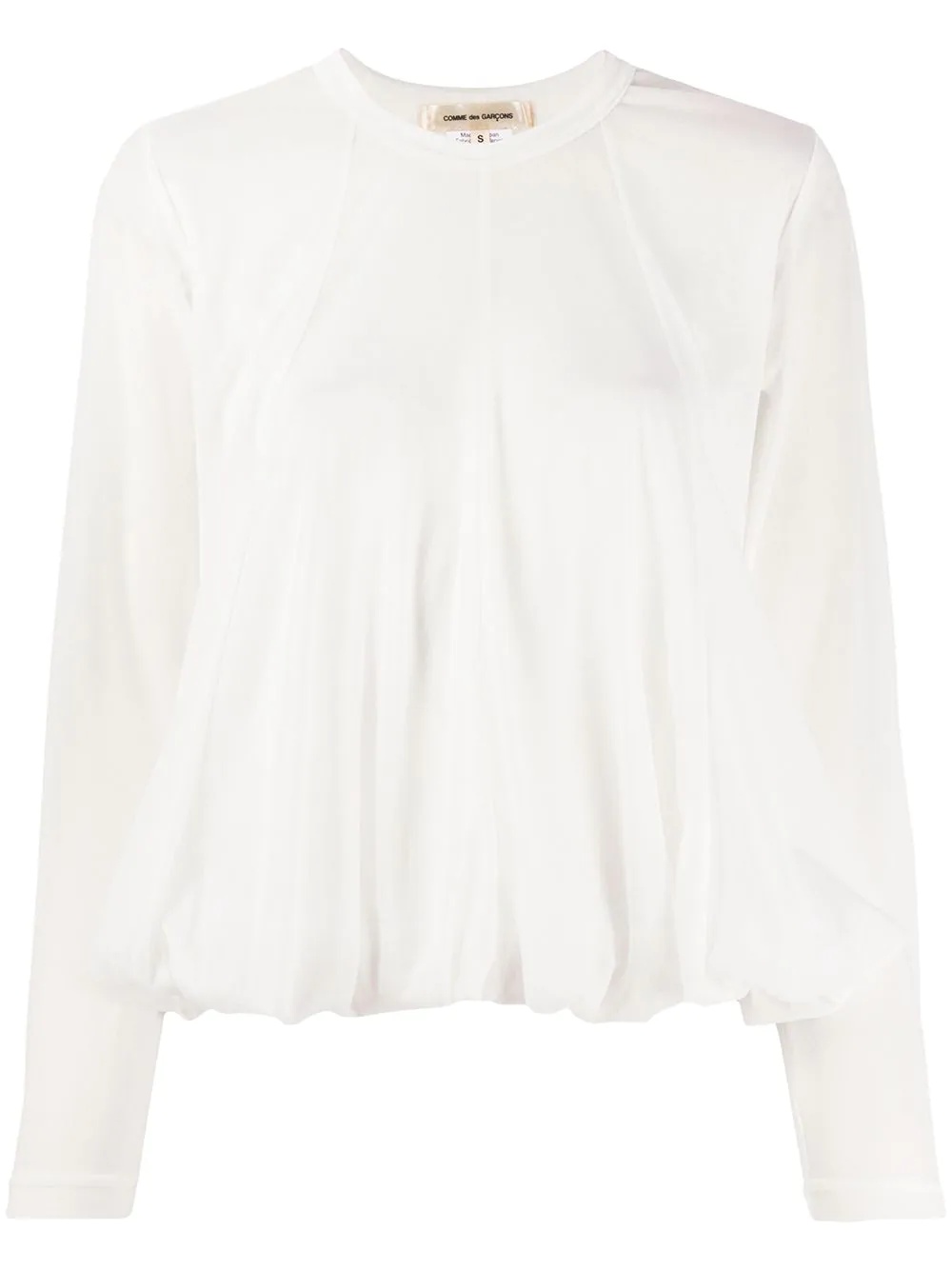 gathered hem blouse - 1