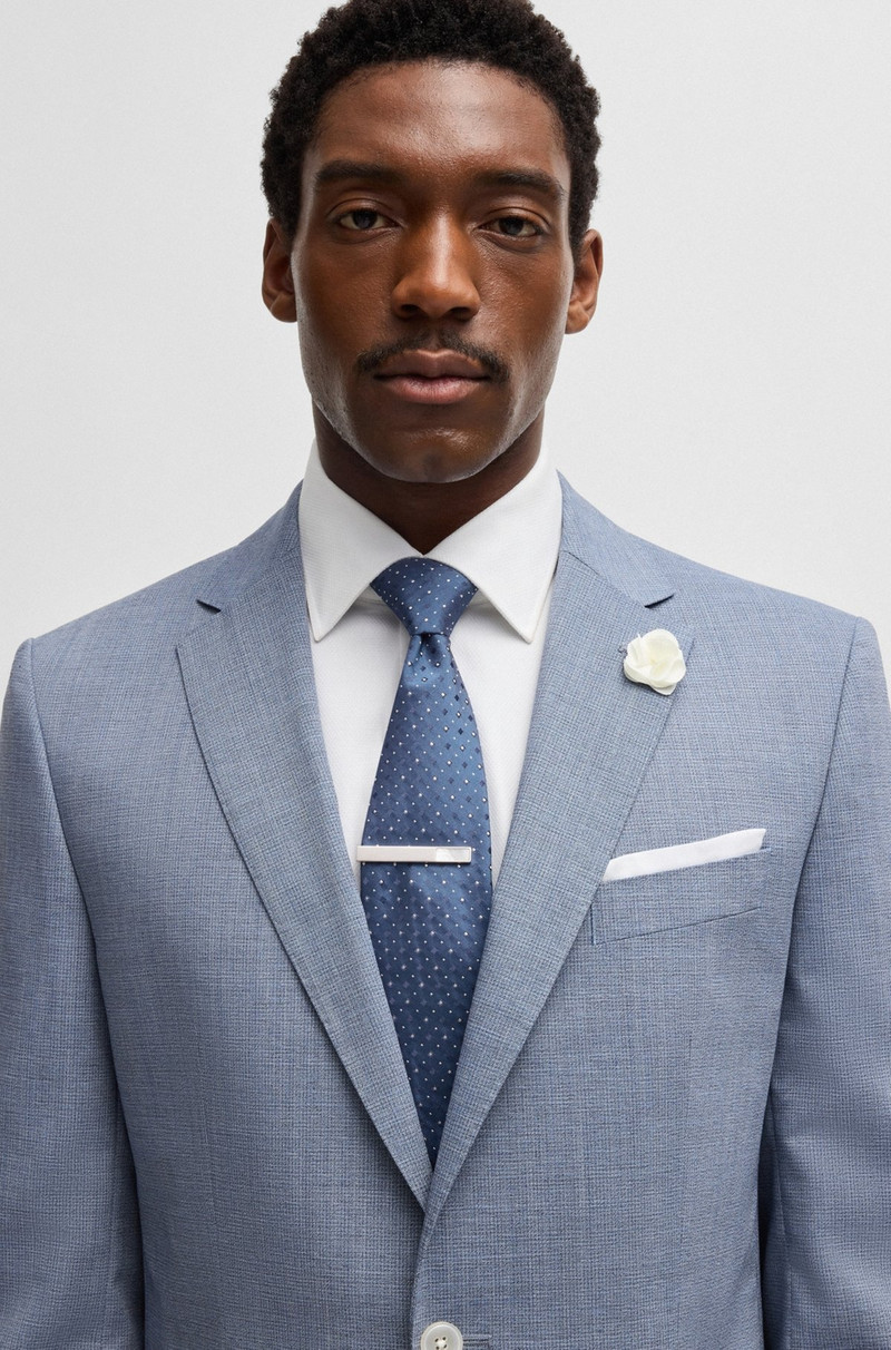 BOSS SILK-BLEND TIE WITH JACQUARD PATTERN outlook