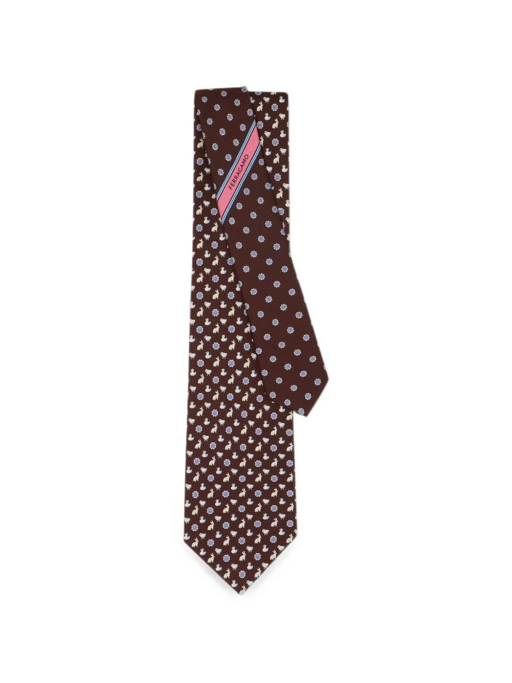 animal-print tie - 1