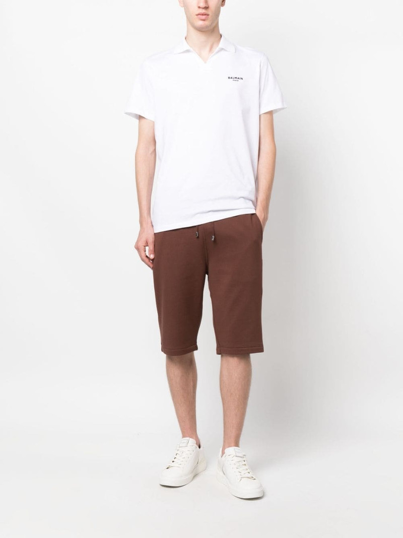 Balmain logo-print track shorts outlook