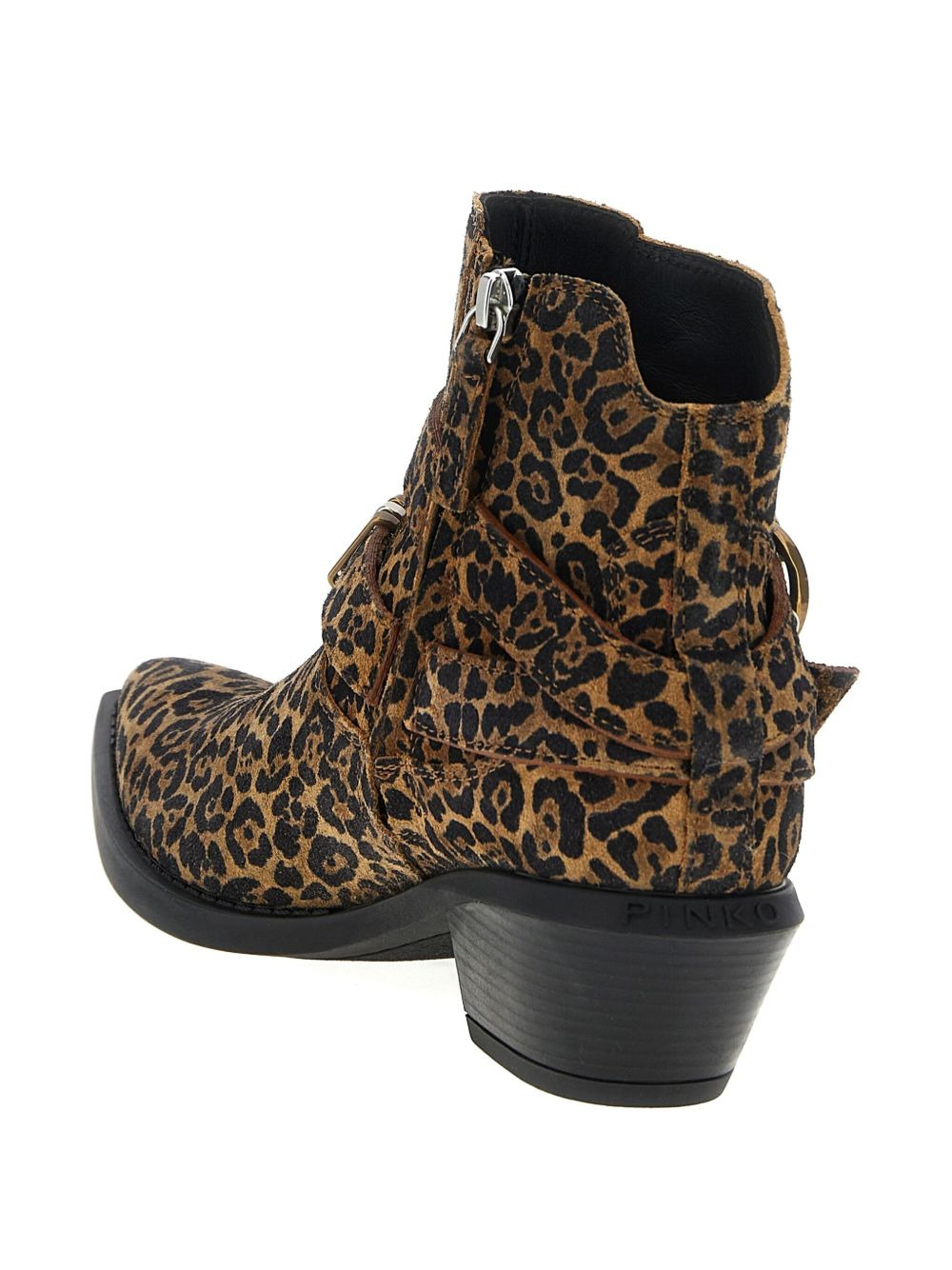 Tex 13 leopard-print ankle boots - 4