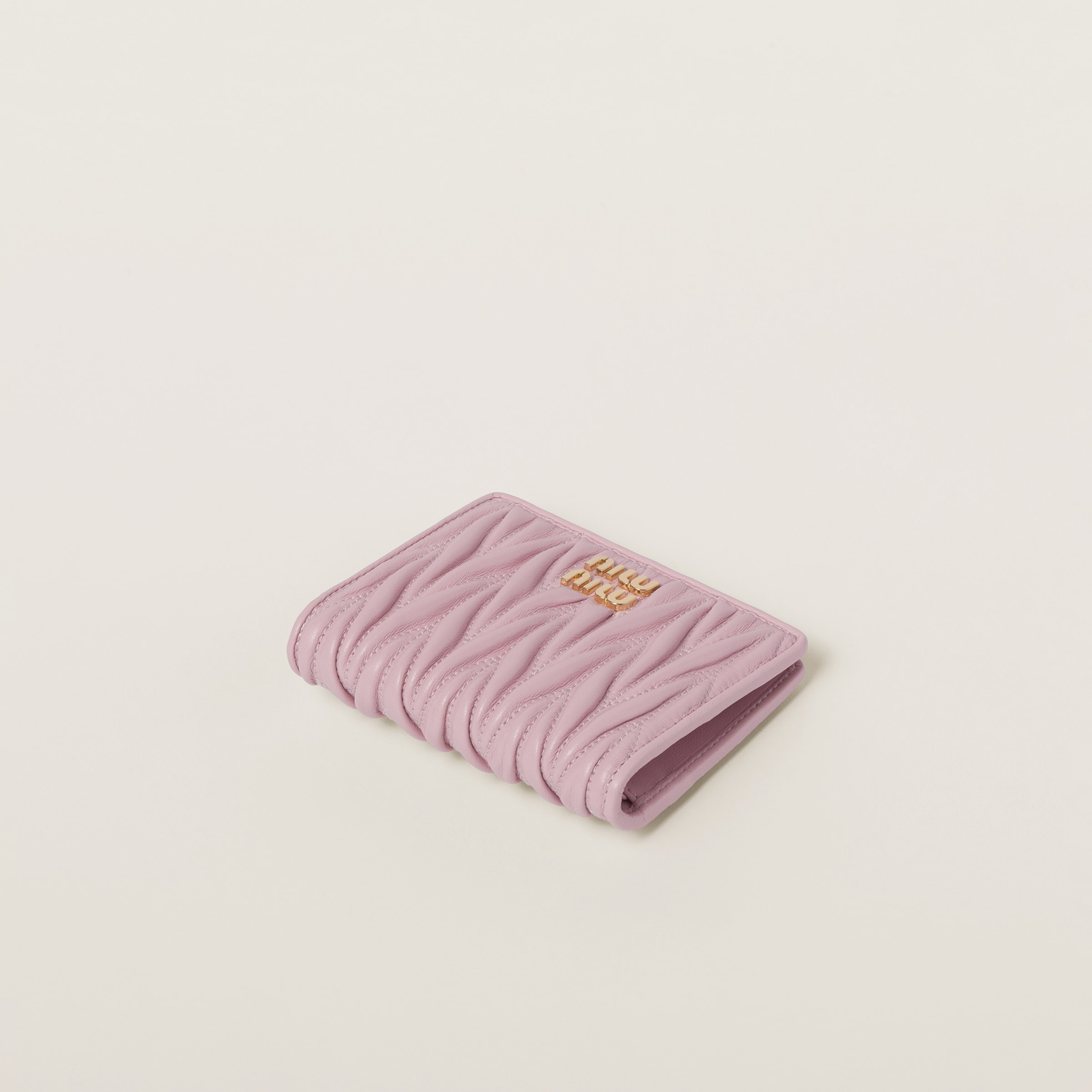 Small matelassé nappa leather wallet - 4