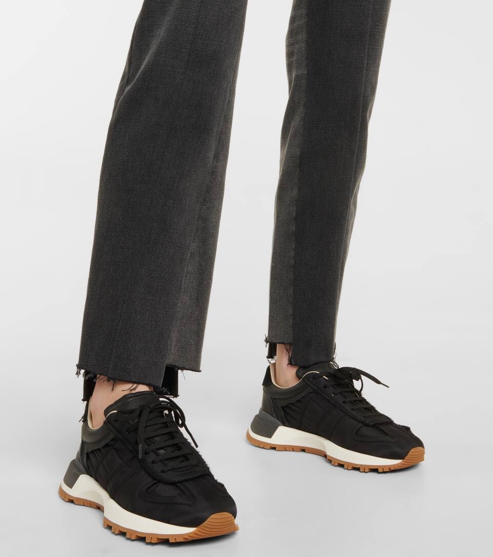 Nylon and suede sneakers - 2