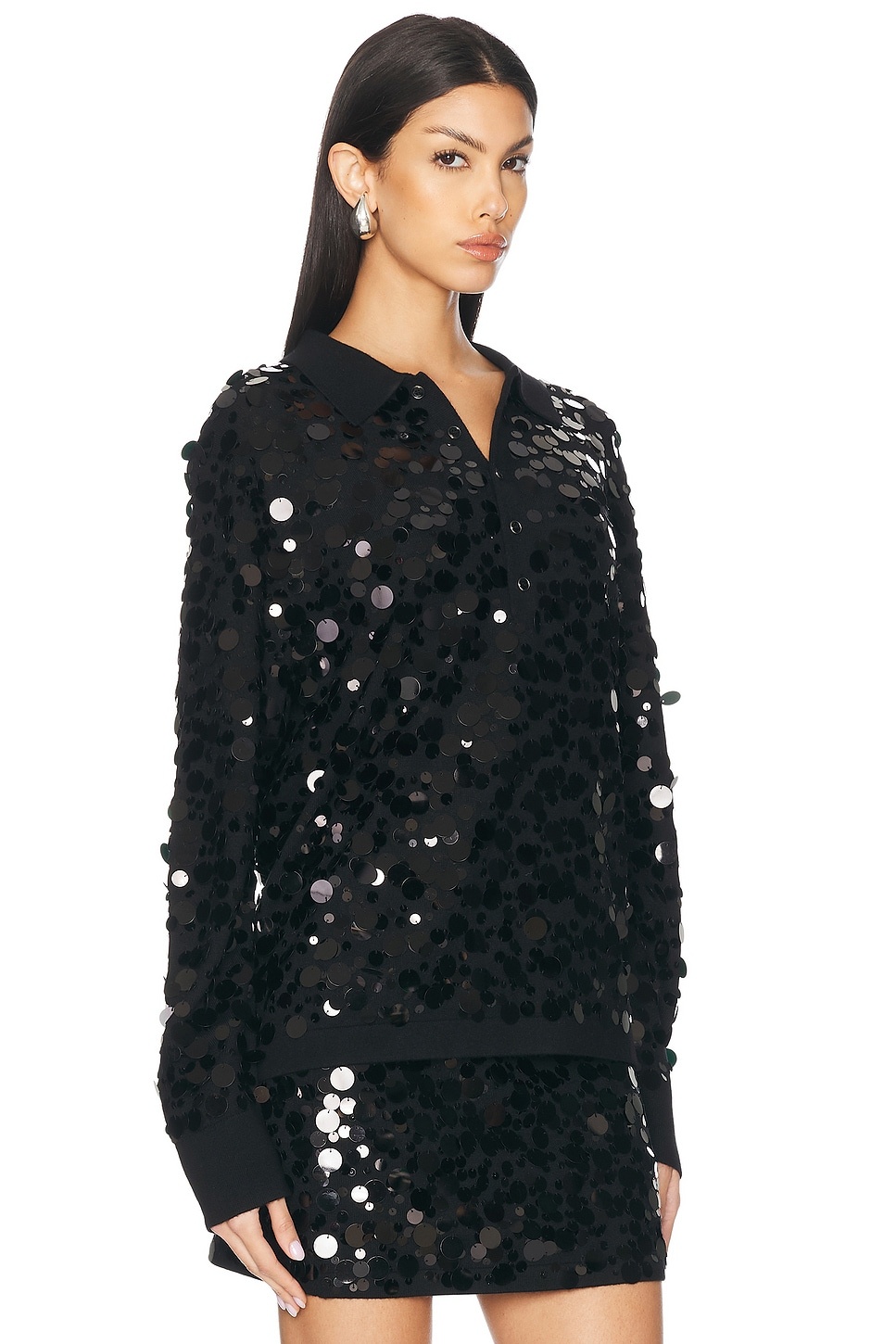 Long Sleeve Polo Top - 2