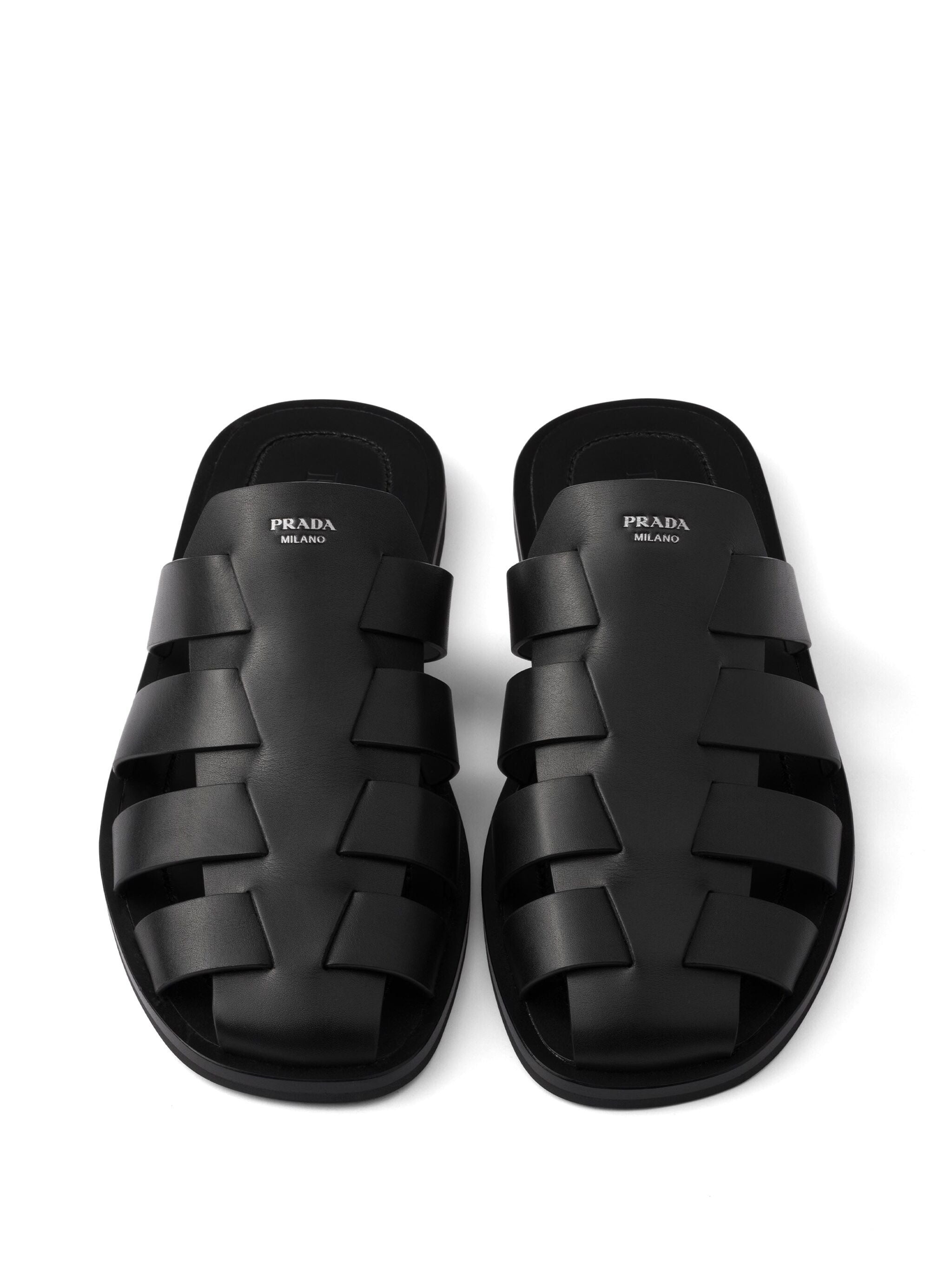 Leather Fisherman Mules - 3