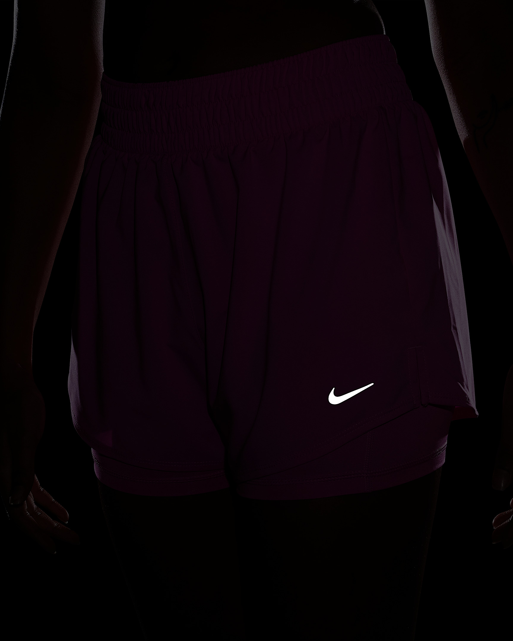 Nike One Women's Dri-FIT High-Waisted 3" 2-in-1 Shorts - 8