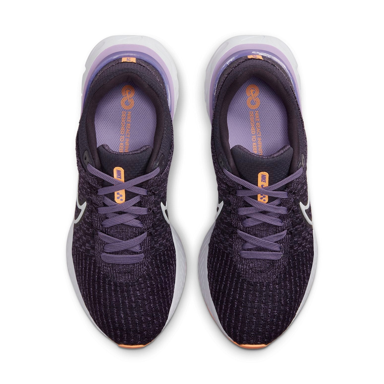 (WMNS) Nike React Infinity Run Flyknit 3 'Cave Purple Orange' DD3024-502 - 4