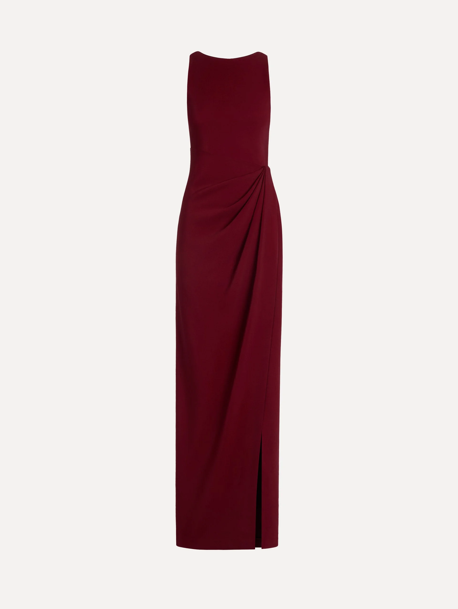 DRAPE-DETAILED CADY GOWN - 1