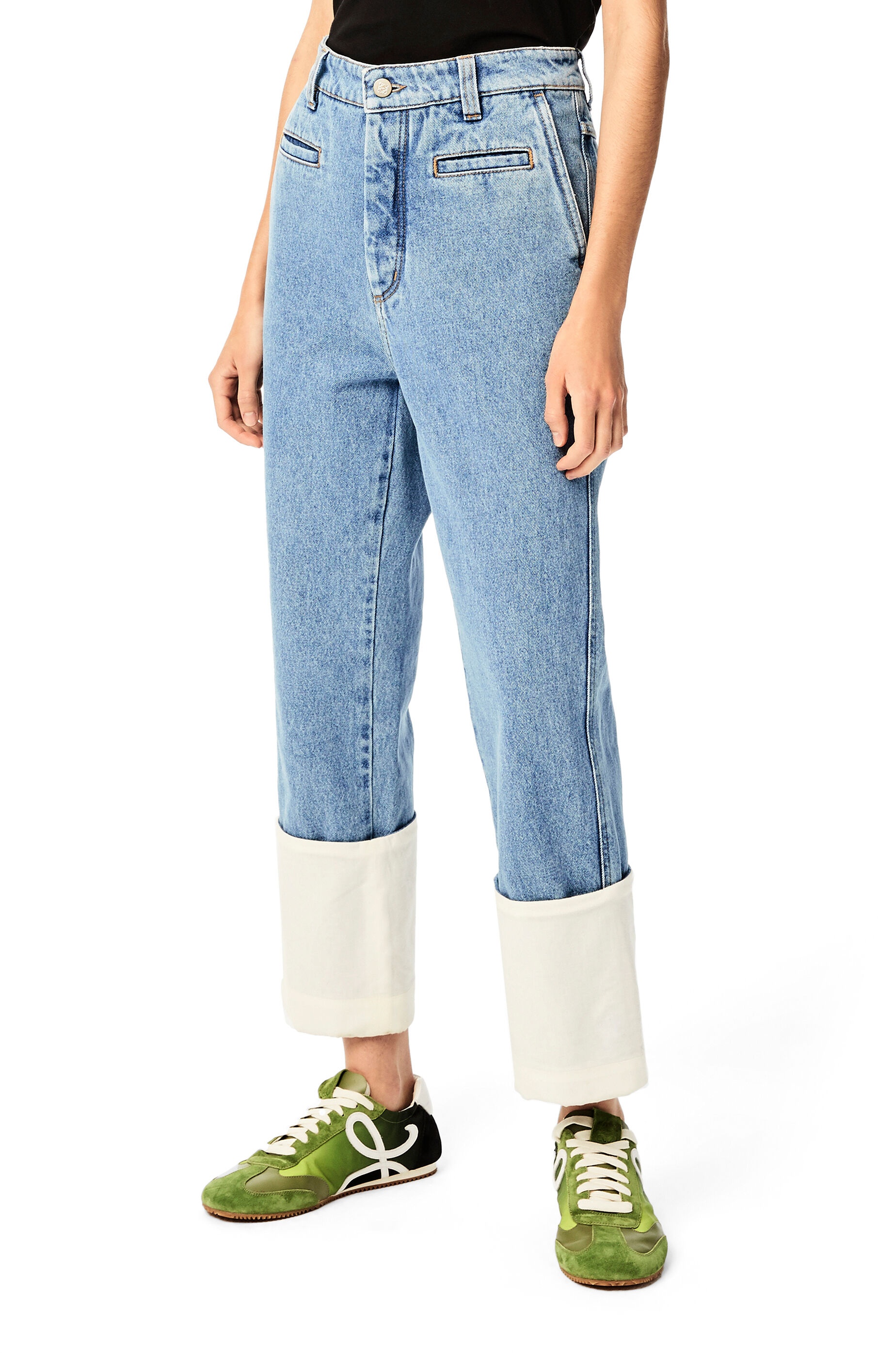 Fisherman stonewash jeans in cotton - 3