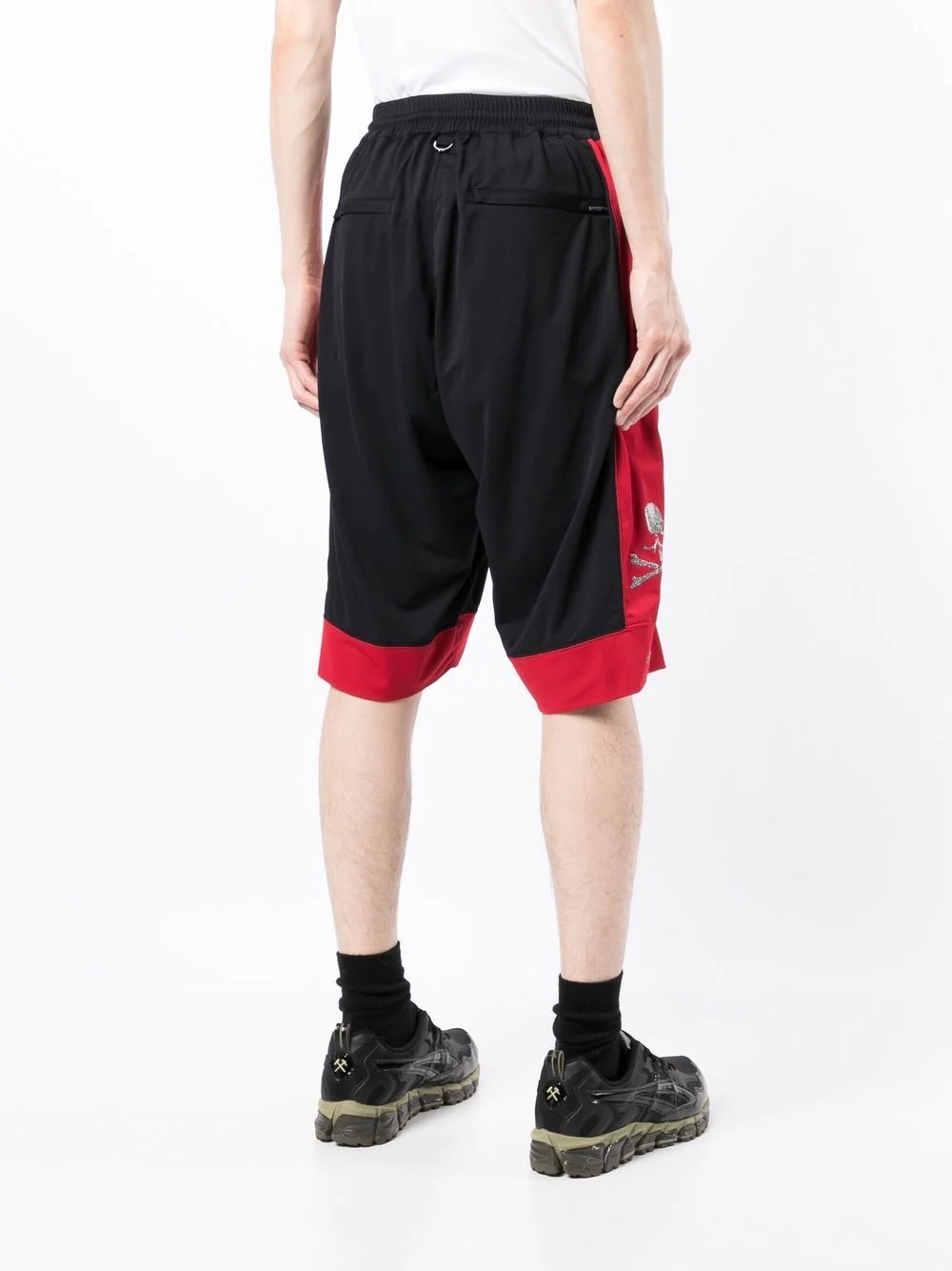 contrast-trim logo shorts - 4