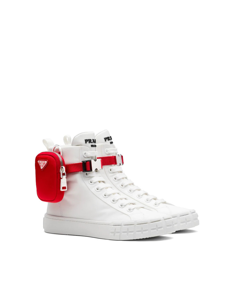 Wheel Re-Nylon Gabardine high-top sneakers 1