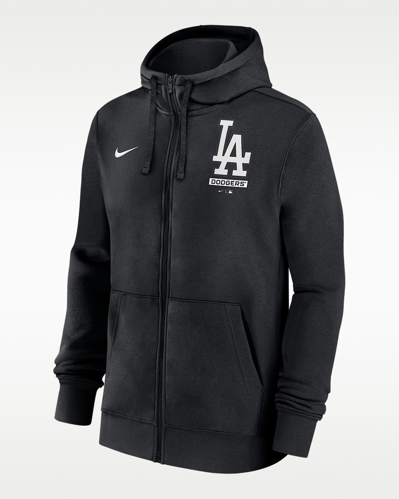 Los Angeles Dodgers Lockup Men's Nike MLB Full-Zip Hoodie 1
