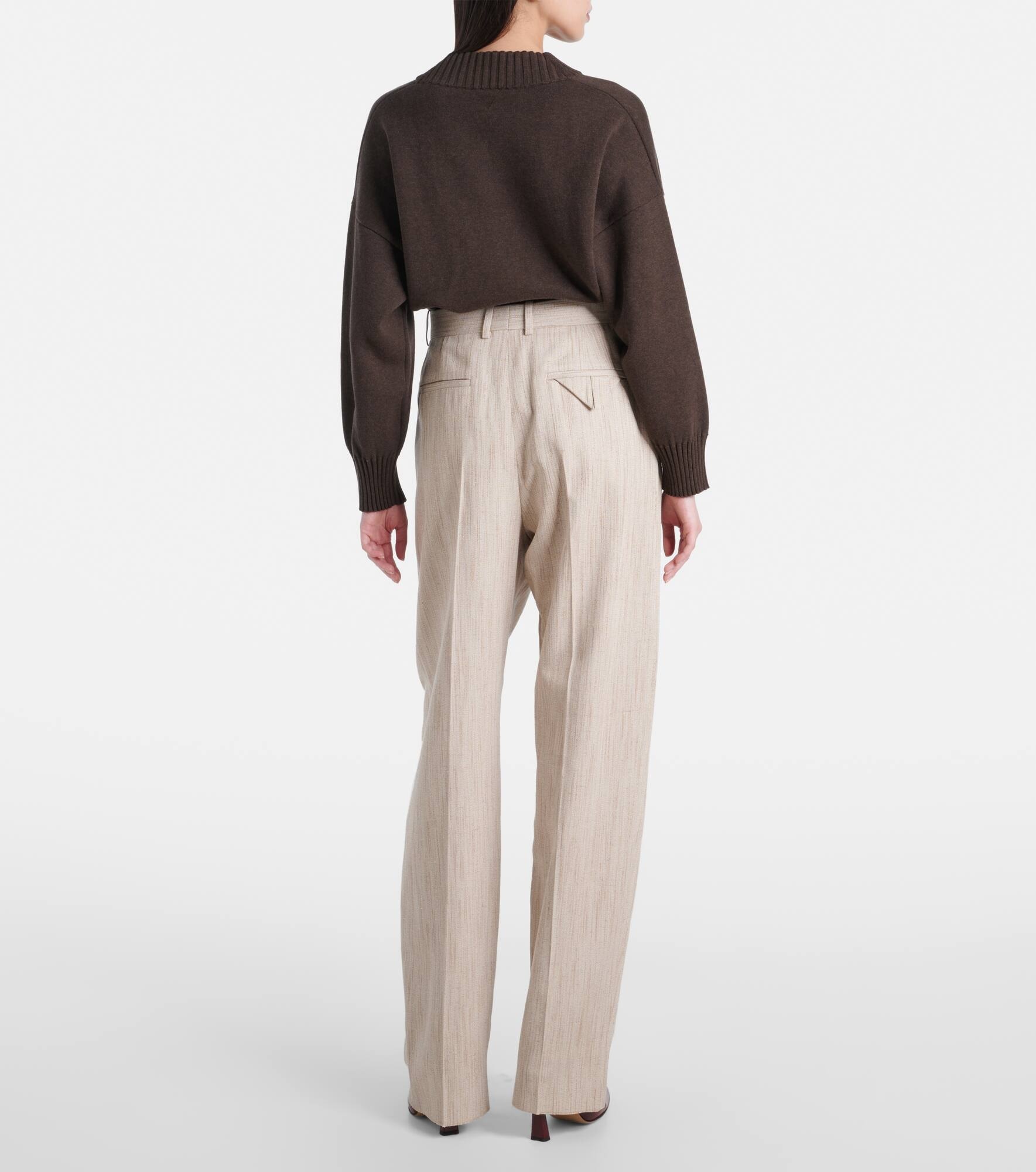 High-rise straight pants - 3