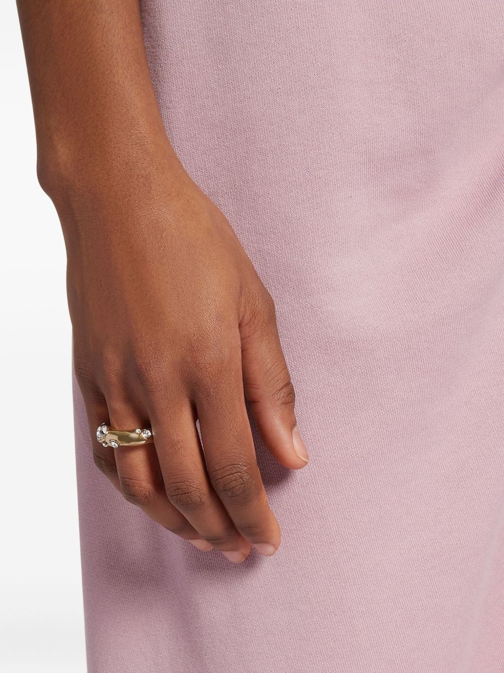 rhinestone-embellished ring - 2