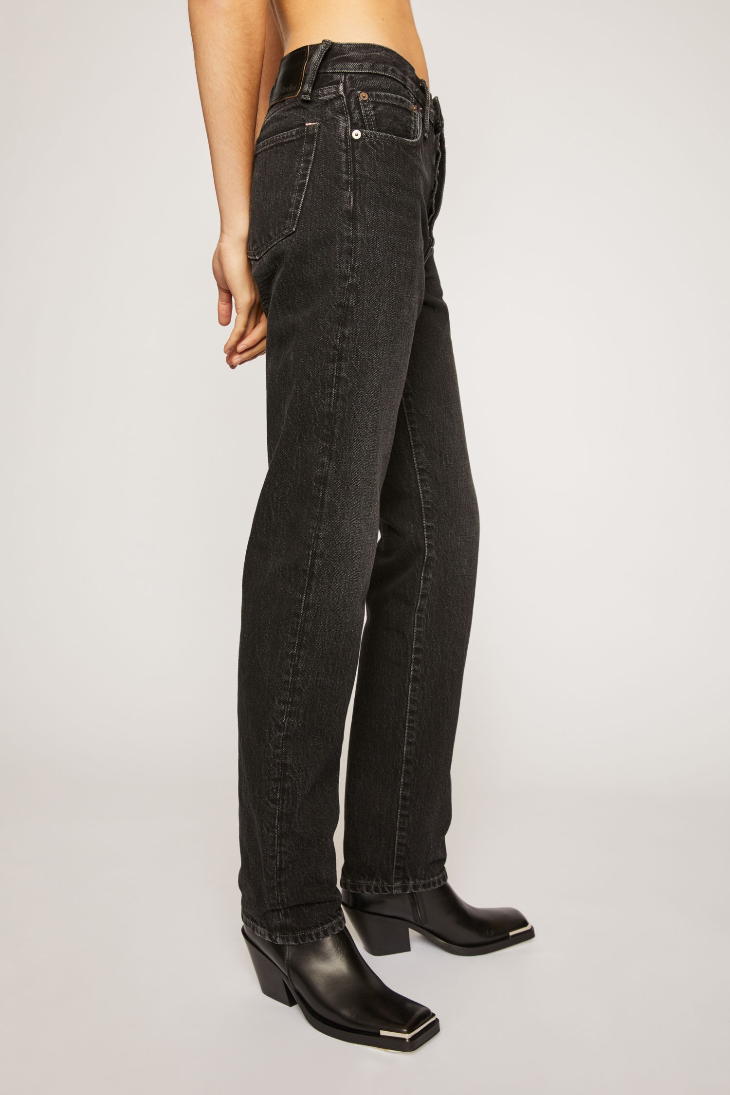 Straight fit jeans - Black - 3