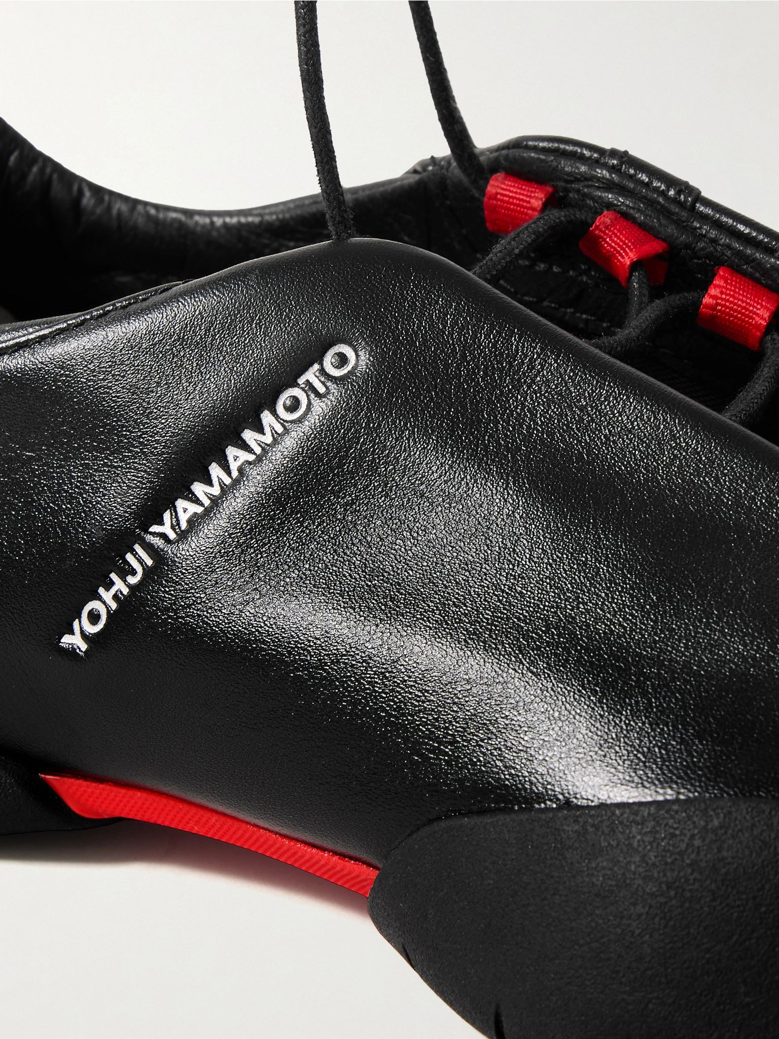 + Y-3 Regu leather sneakers Black - 4