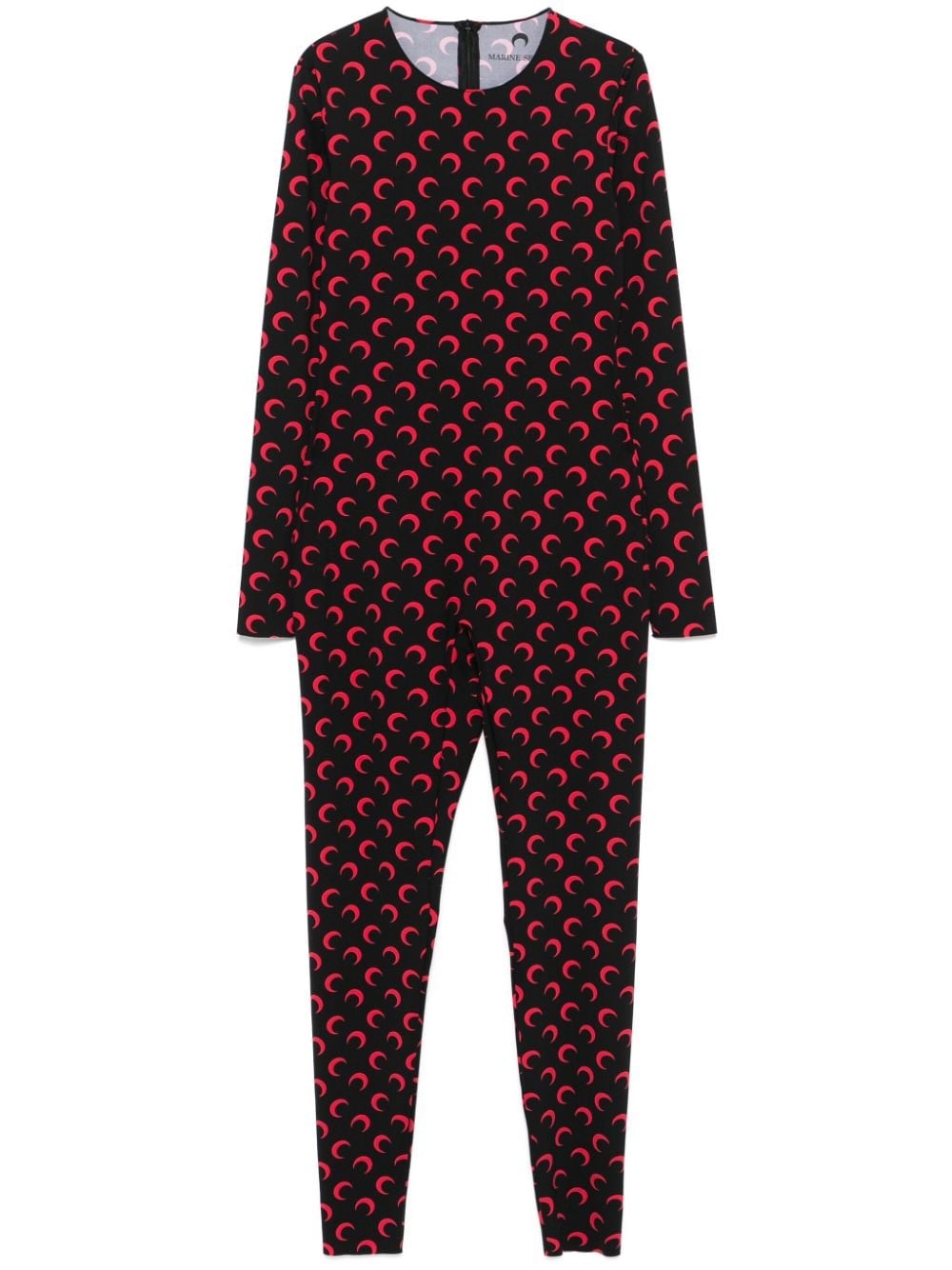 moon-print jumpsuit - 1