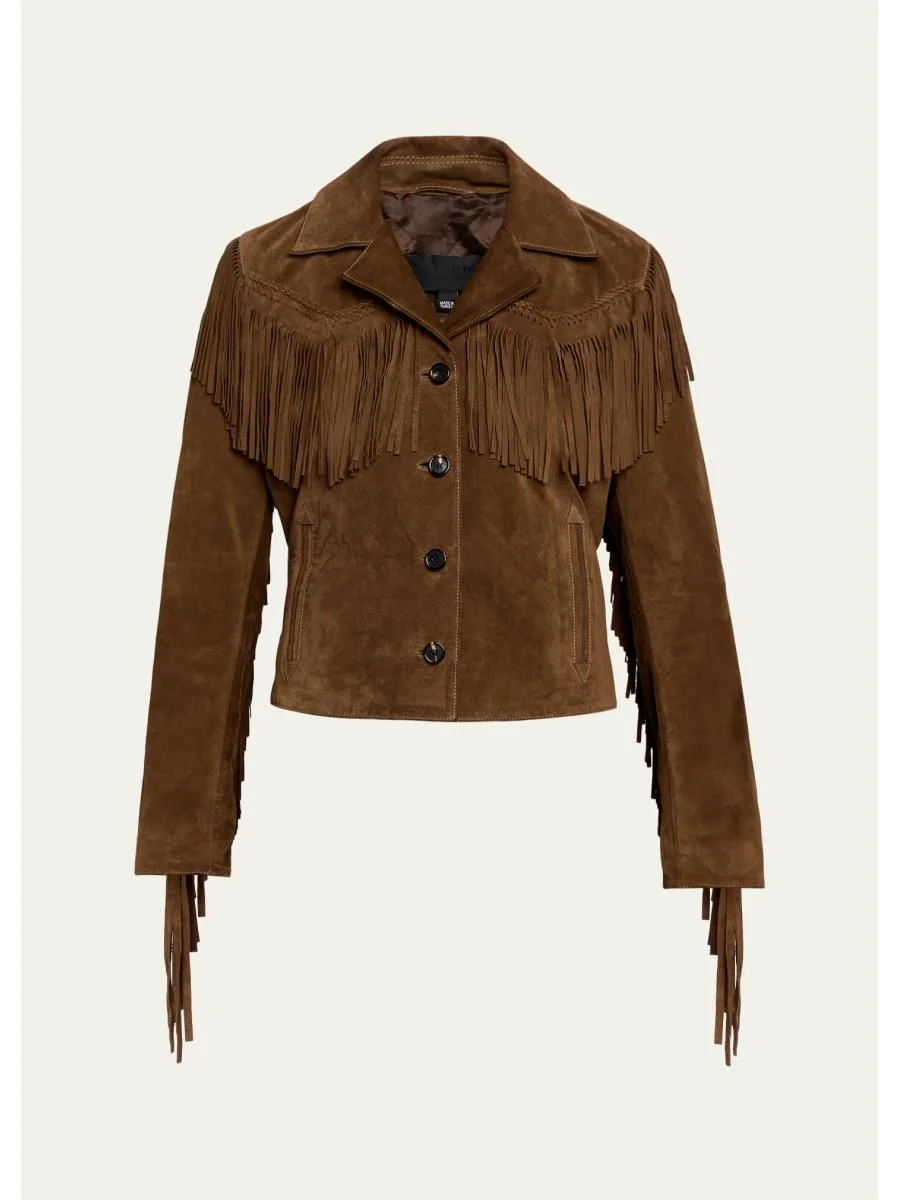 Eloi Fringed Suede Jacket - 1