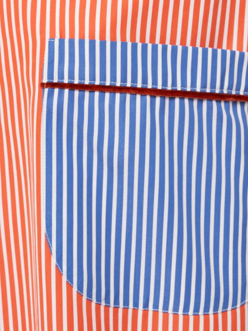 Striped cotton poplin shirt - 4