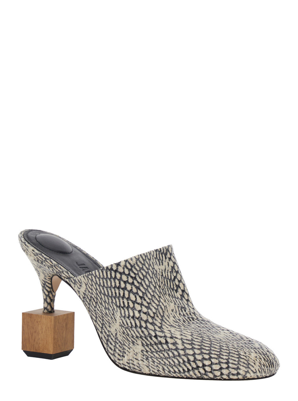 Jacquemus Women 'Les Bisou' Multicolor Mules With Snakeskin Effect And High Heel In Leather Woman - 2