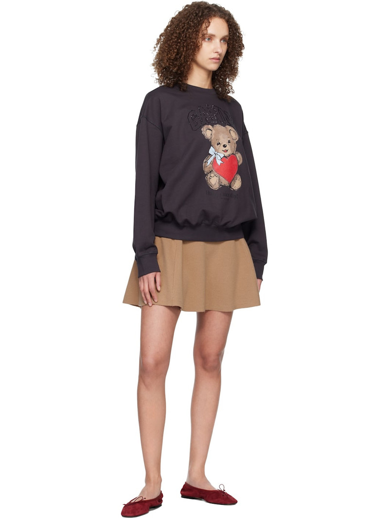 GANNI Gray Bear Sweatshirt outlook