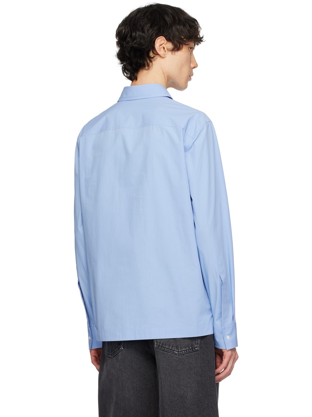 Blue Patch Pocket Shirt - 3