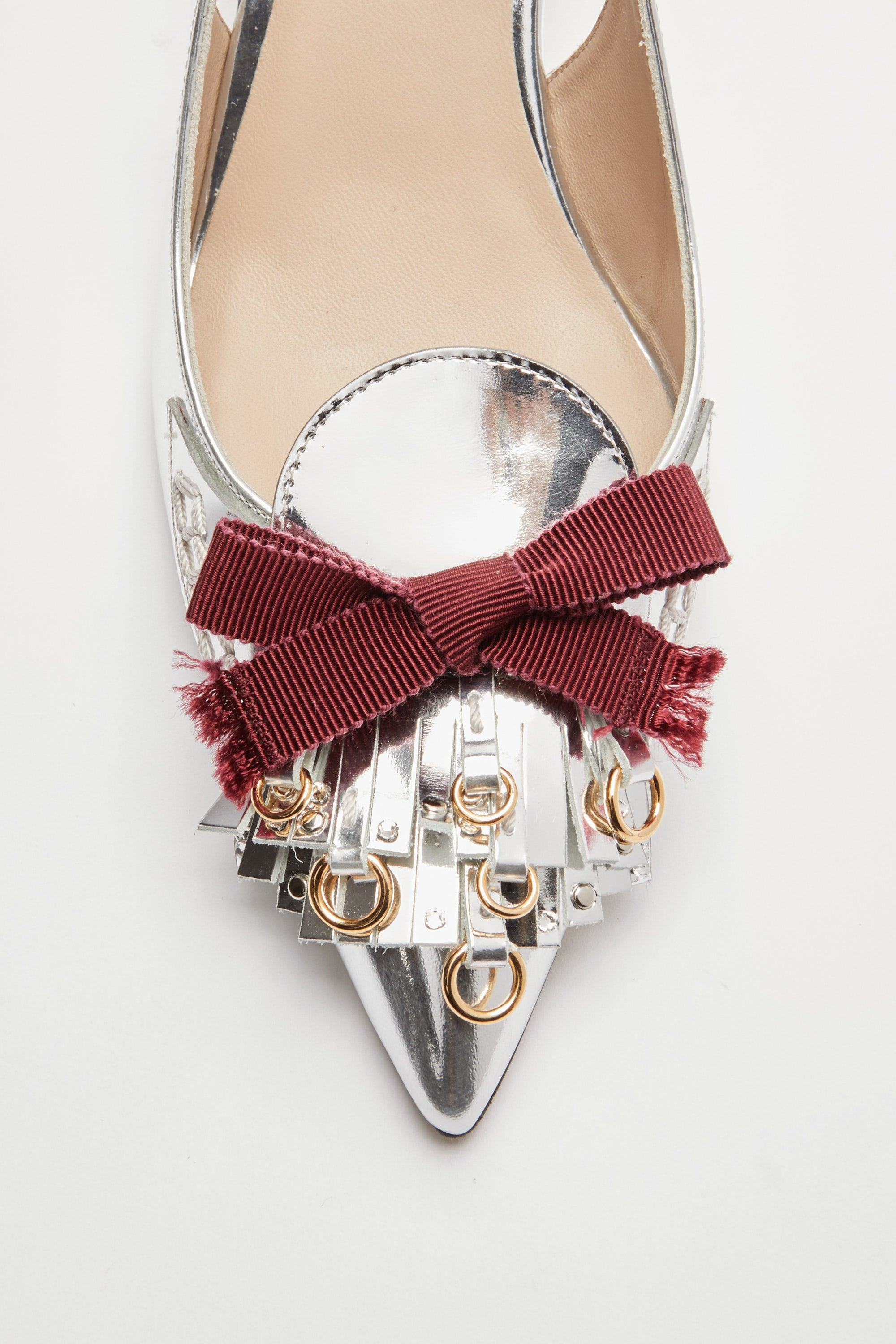 SLINGBACK WITH FRINGES AND STUDS - 4
