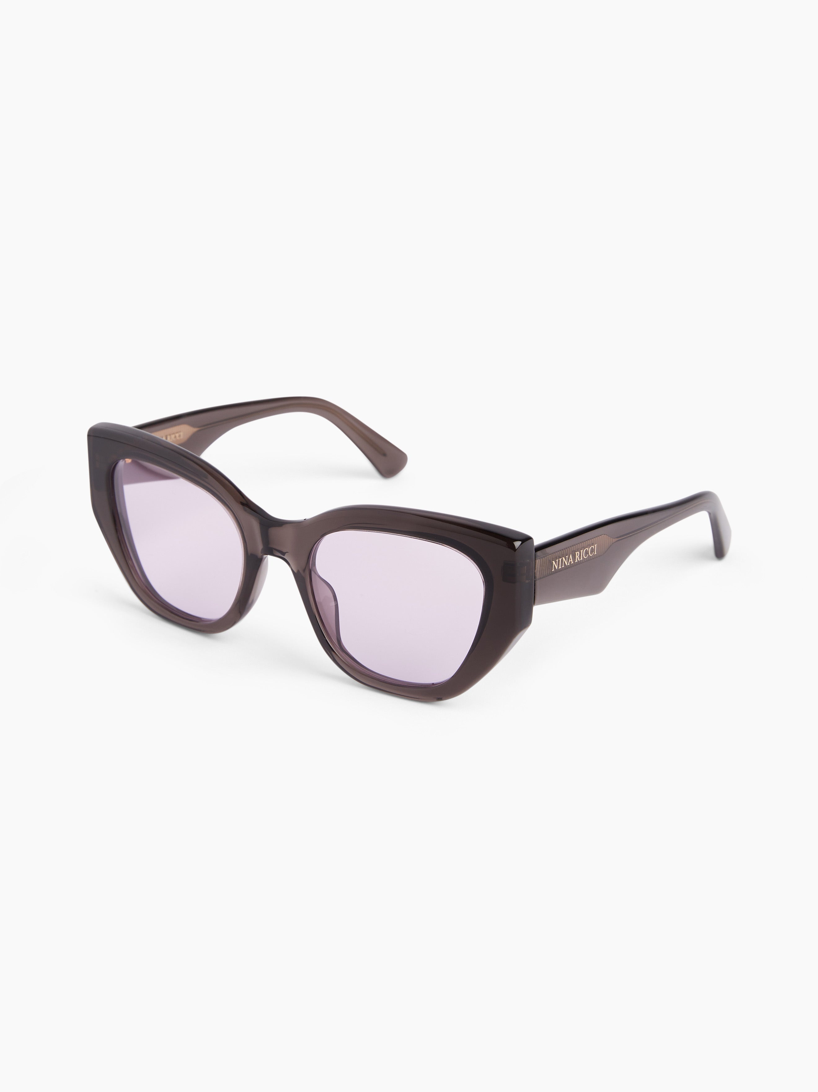 Waves butterfly shiny transparent Sunglasses - 4
