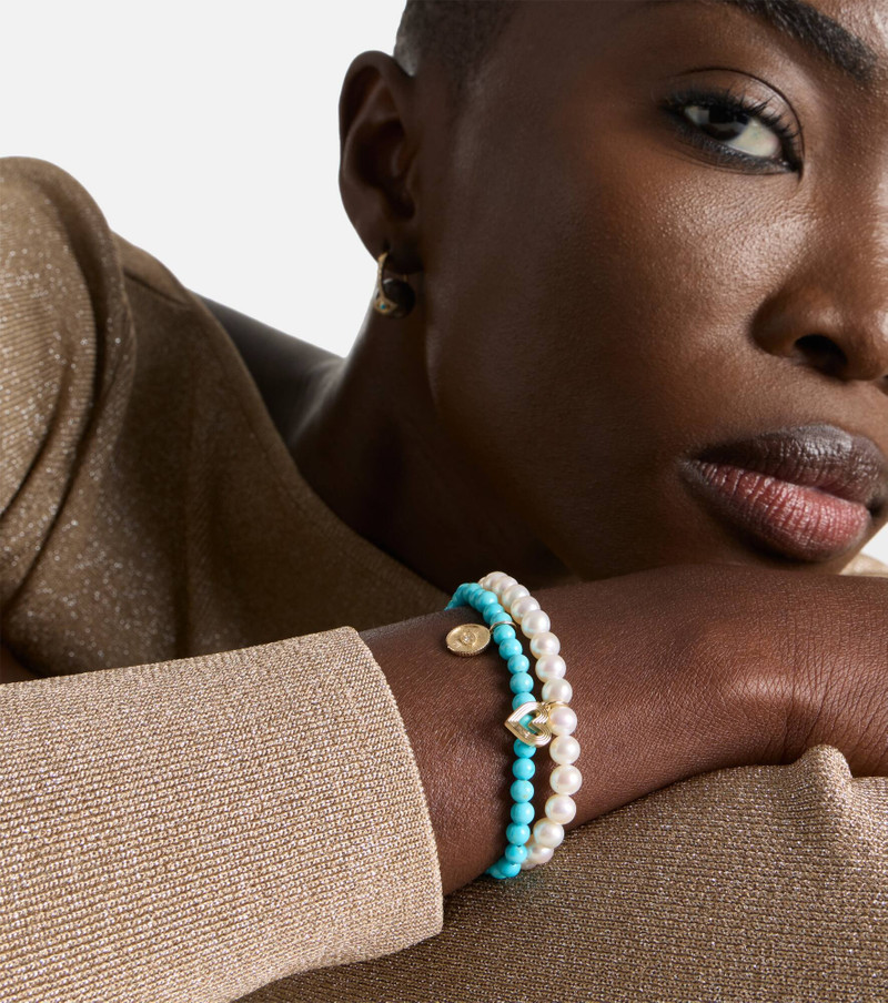 SYDNEY EVAN Small 14kt gold pendant necklace with diamond outlook