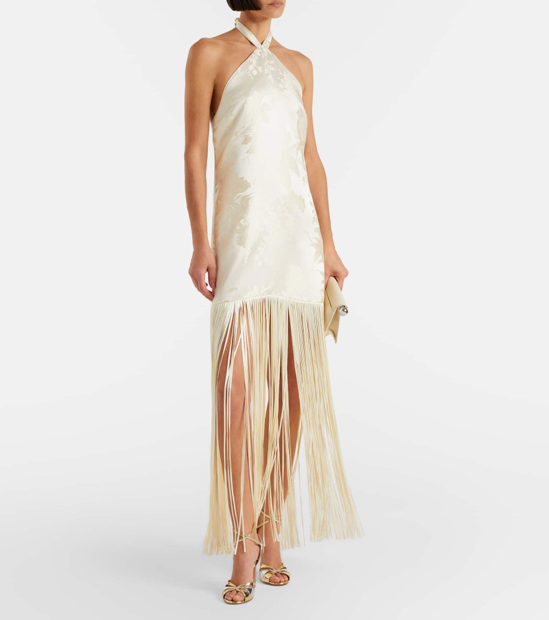 Taller Marmo Colorado floral jacquard minidress outlook