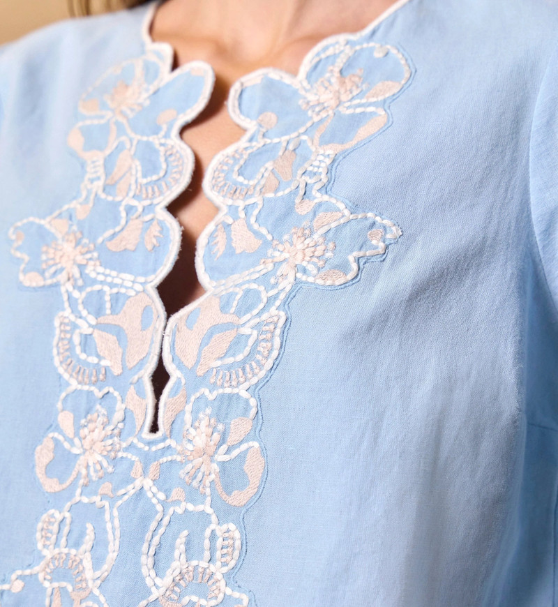 Cleobella MANON BLOUSE | GLACIER LAKE outlook