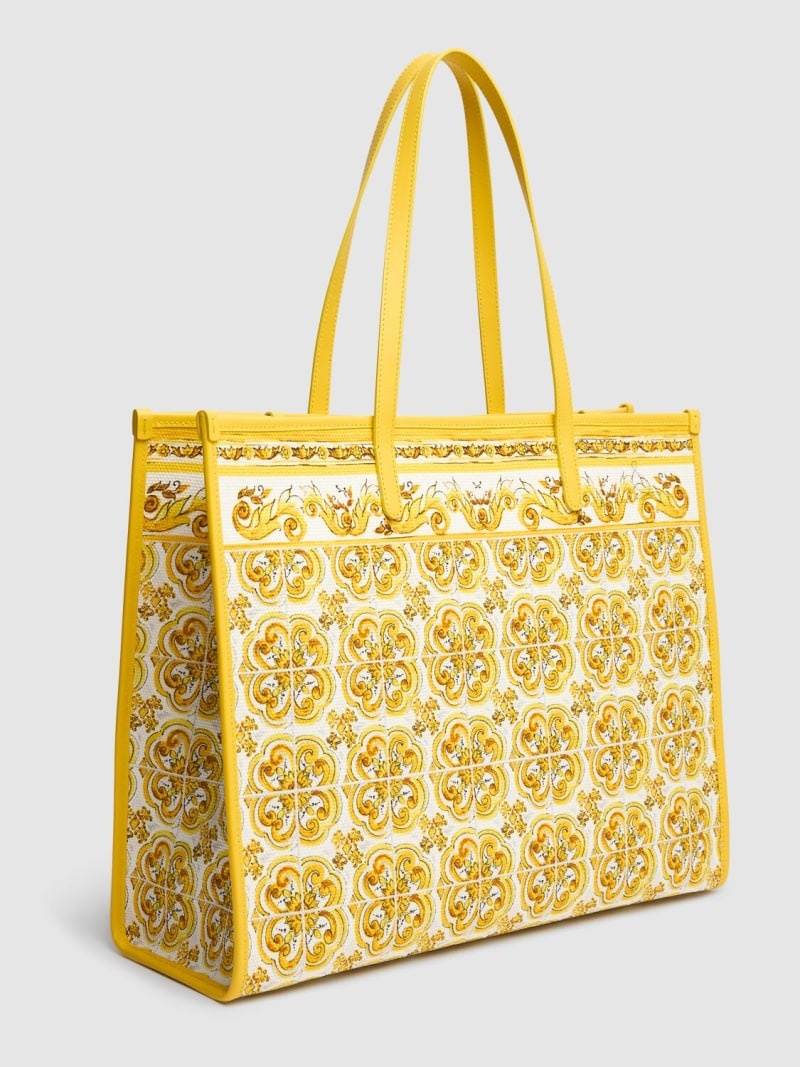 Large maiolica print shopping bag - 5