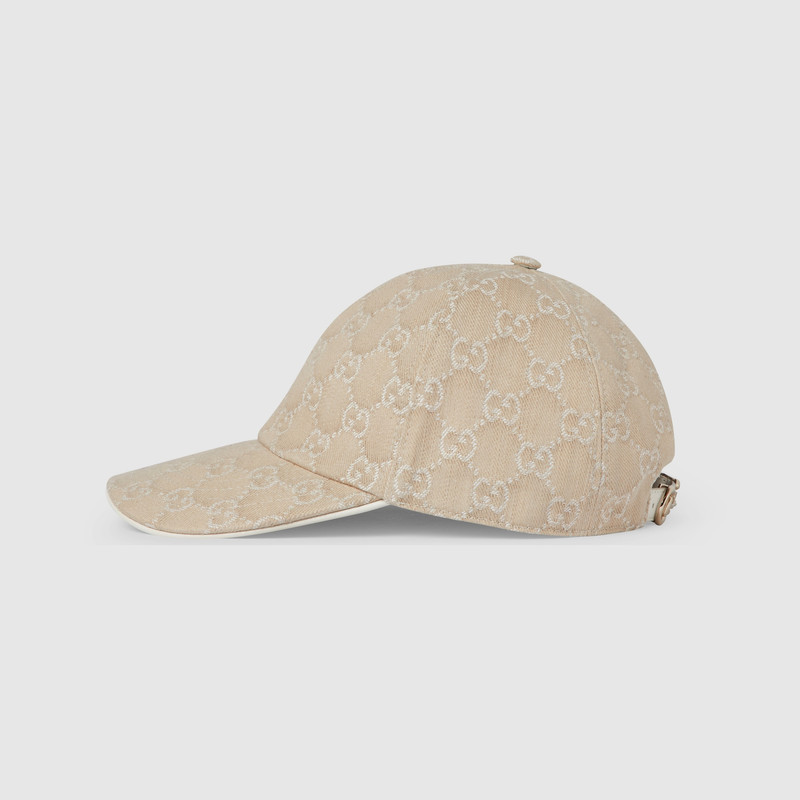 GUCCI GG denim baseball hat with Horsebit outlook
