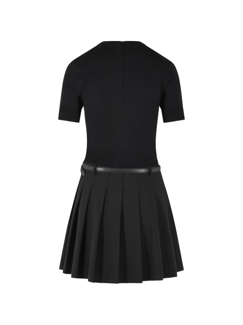 SIMKHAI mini ribbed pleated dress outlook