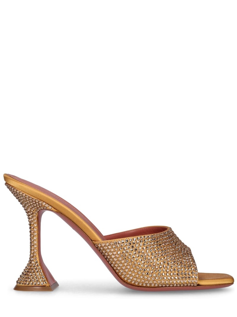 LVR Exclusive Lupita crystal satin mules - 1