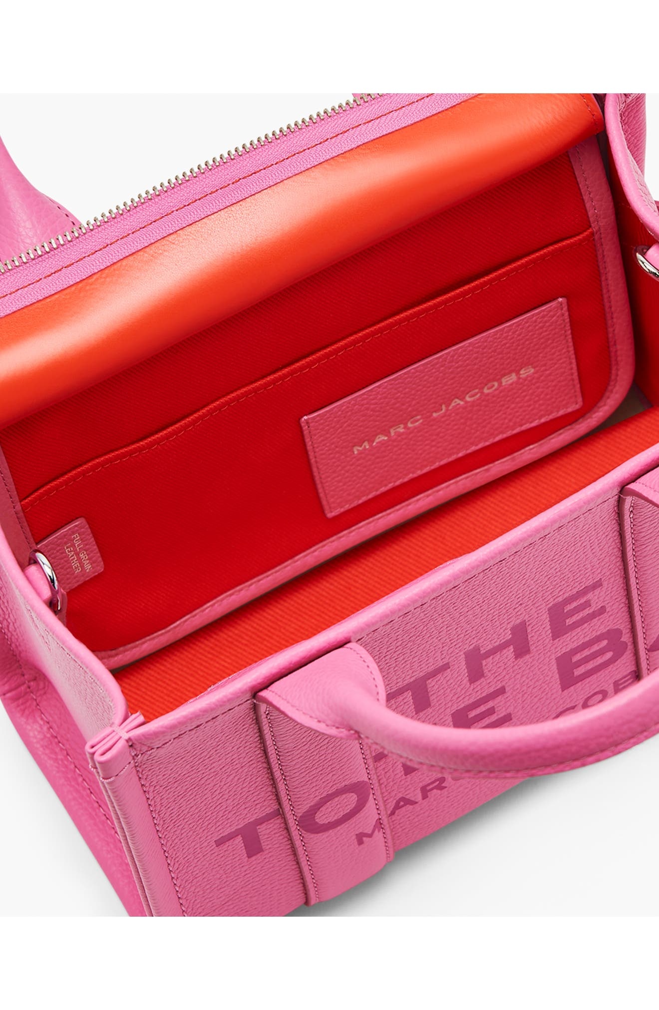 Marc Jacobs The Leather Small Tote Bag in Bow Pink at Nordstrom - 6
