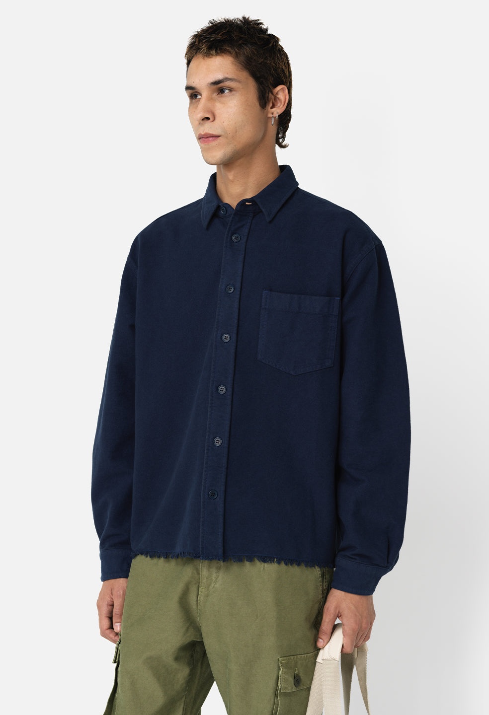 SOLID HEMI OVERSIZED SHIRT - 3