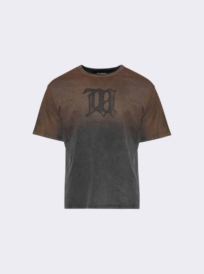Washed Sunrise Signature T-shirt Brown - 1