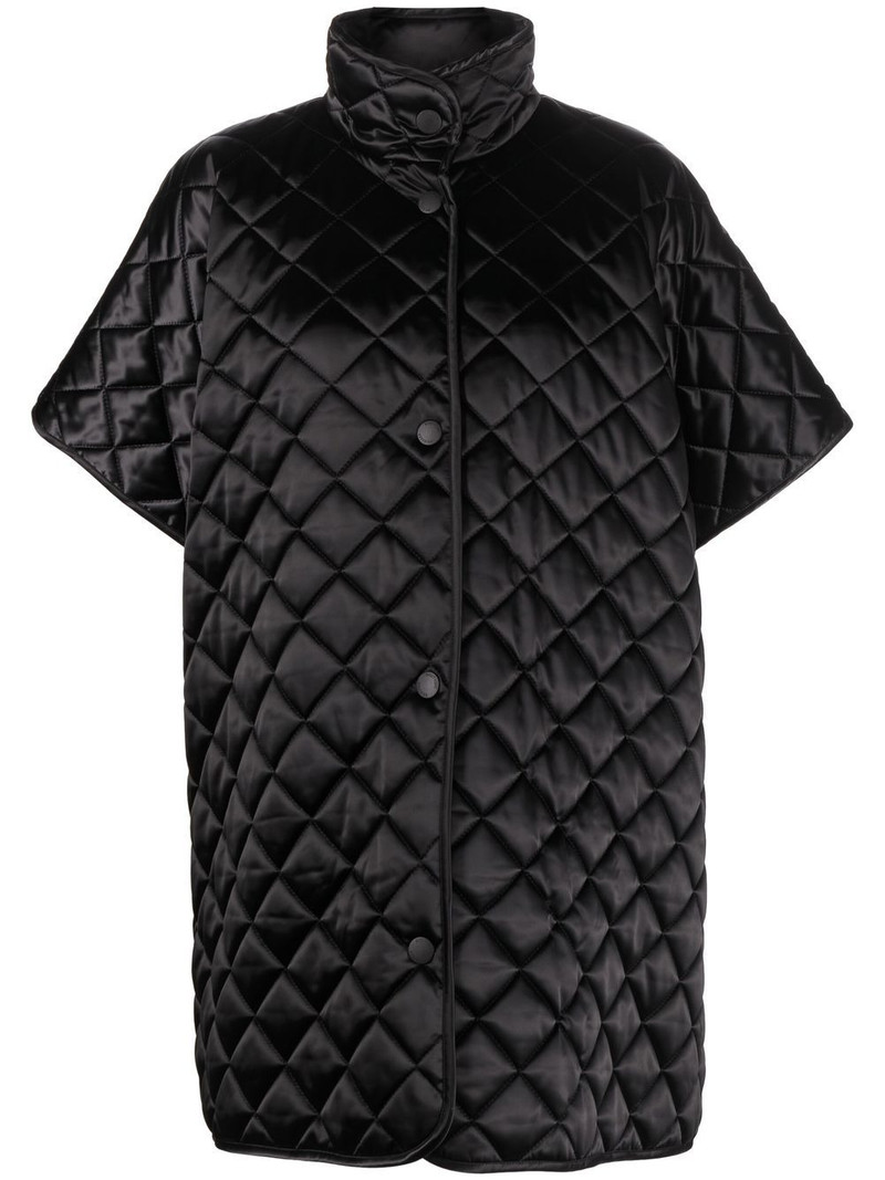 quilted short-sleeve coat 1
