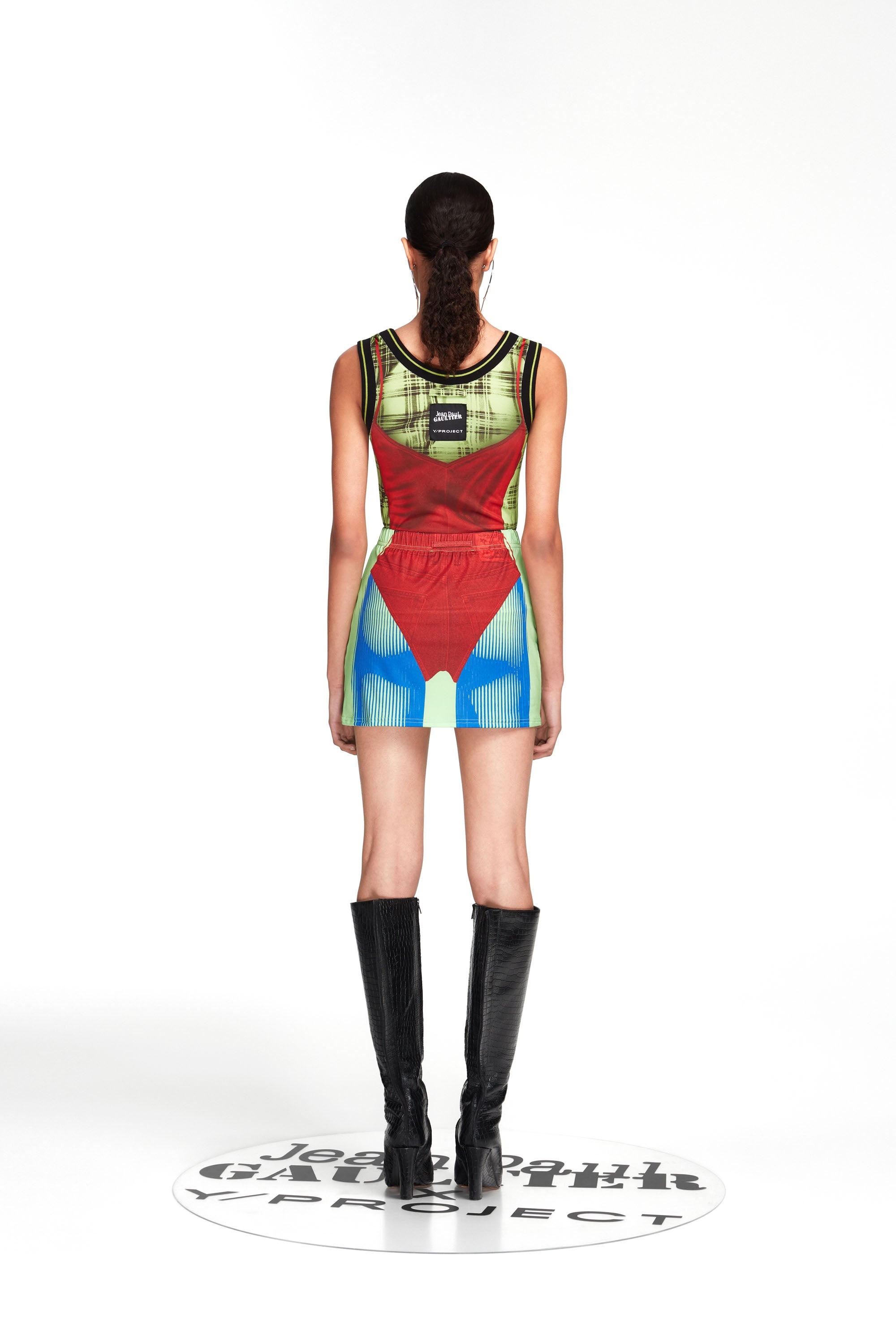 Trompe L'Oeil Janty Mini Skirt - 2