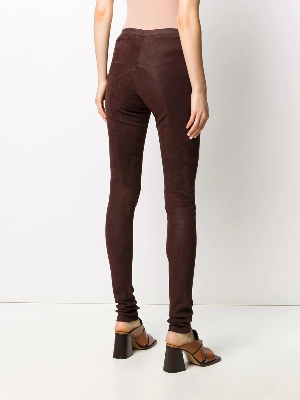 skinny-fit panelled trousers - 4