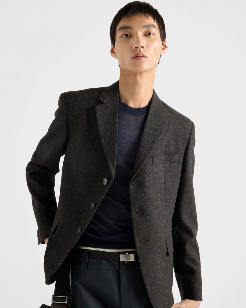Single-breasted wool jacket 3