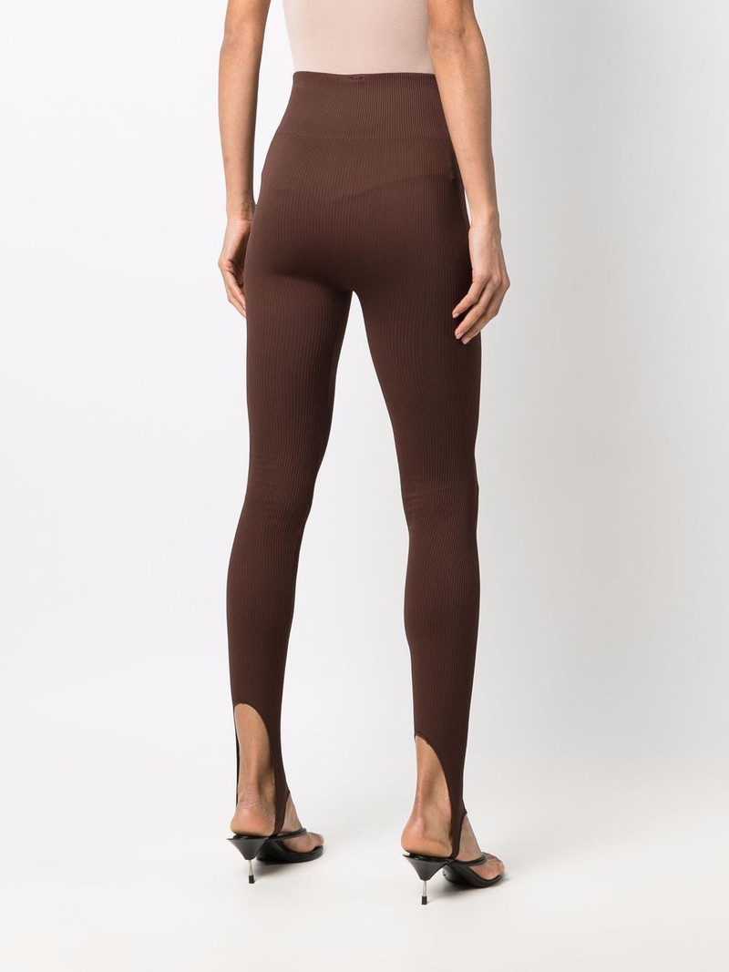 open-toe ribbed leggings 4