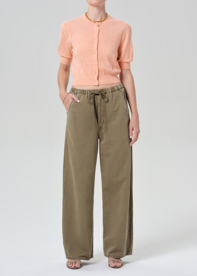 Raina Pointelle Cardigan In Creamsicle 1