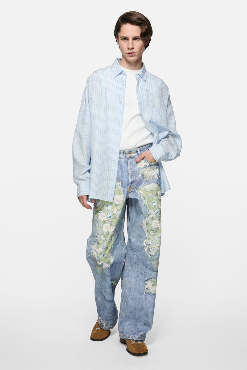 Acne Studios Trompe-l’œil jeans - 1981 - Blue/green outlook