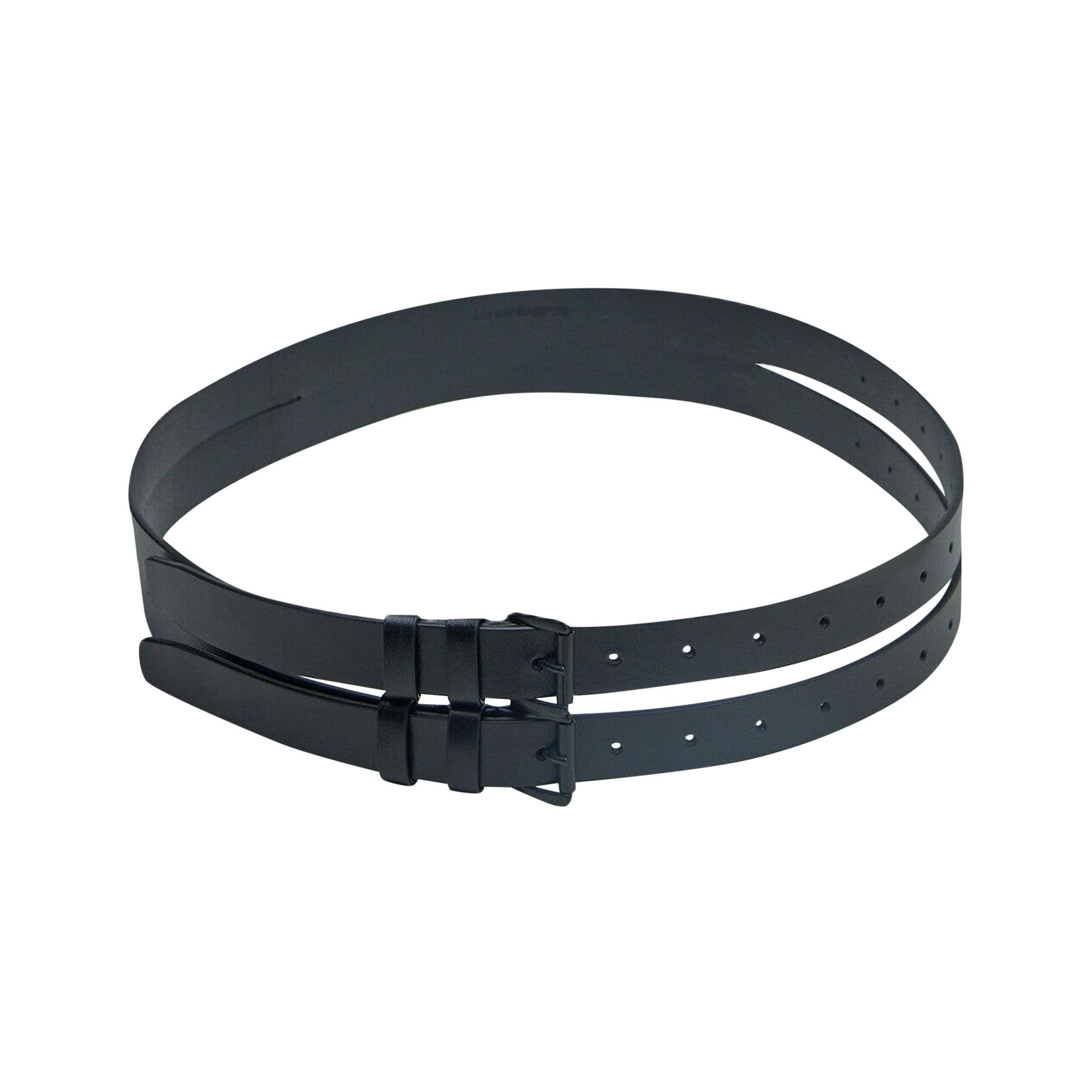 Ann Demeulemeester Mack Double Belt 'Black' - 1